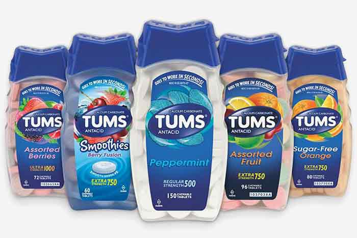 Tums for bloating